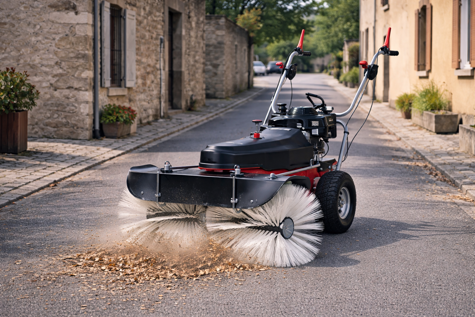 balayeuse thermique pour nettoyage de voirie