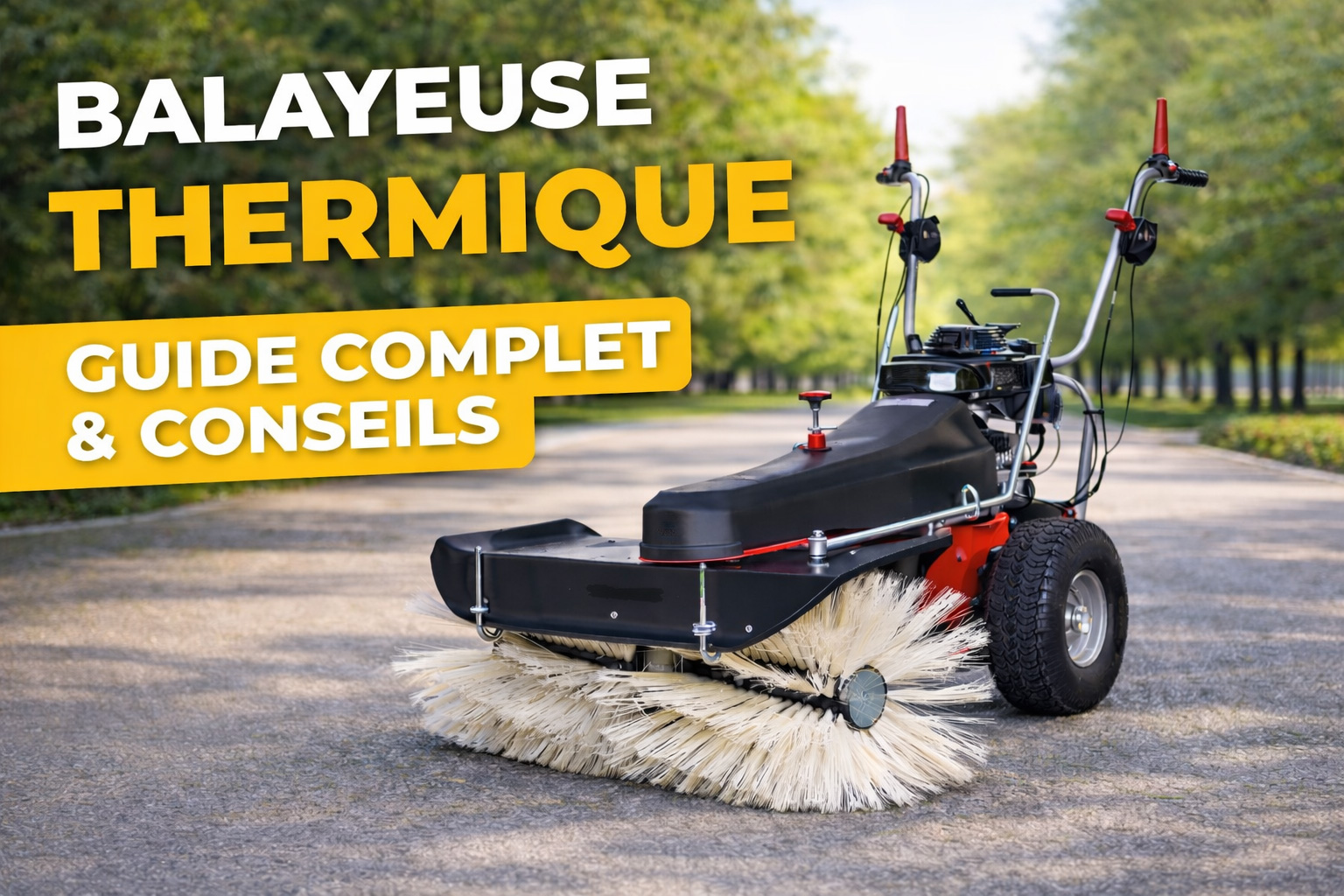 Balayeuse thermique : guide complet pour choisir la meilleure balayeuse professionnelle
